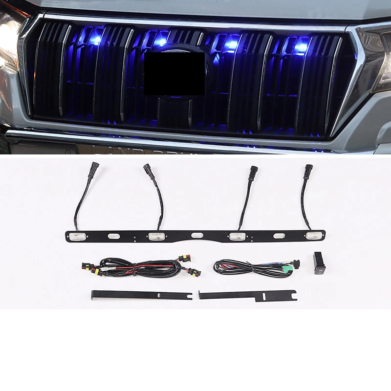 car front grille LED running light for land cruiser prado j150 150 lc200 200 2013 2014 2015 2016 2017 2018 2019 20202021