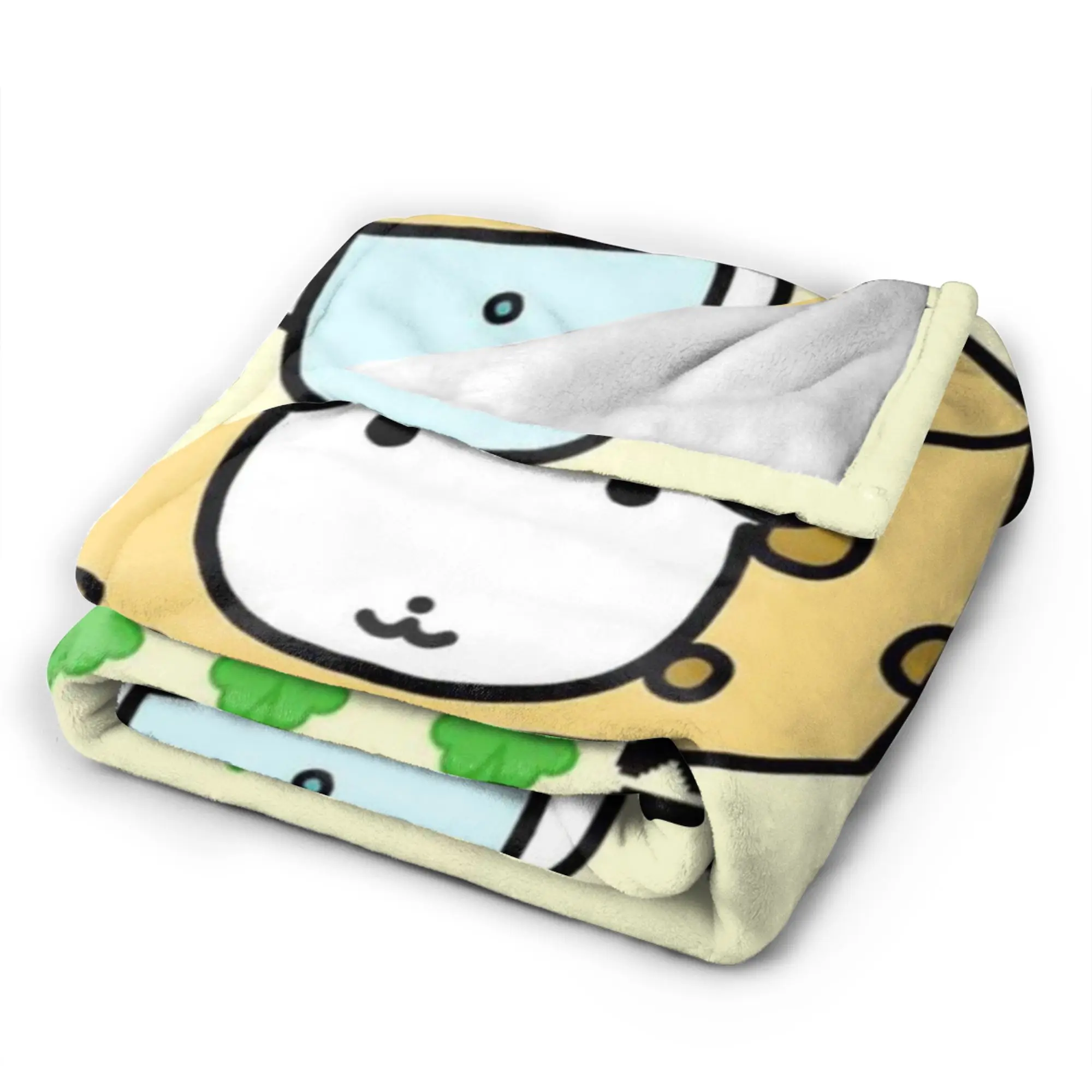 Cute GANADI Soft Cozy Blanket For Outdoor  Trend Throw Blanket Winter Picnic Flannel Bedspread
