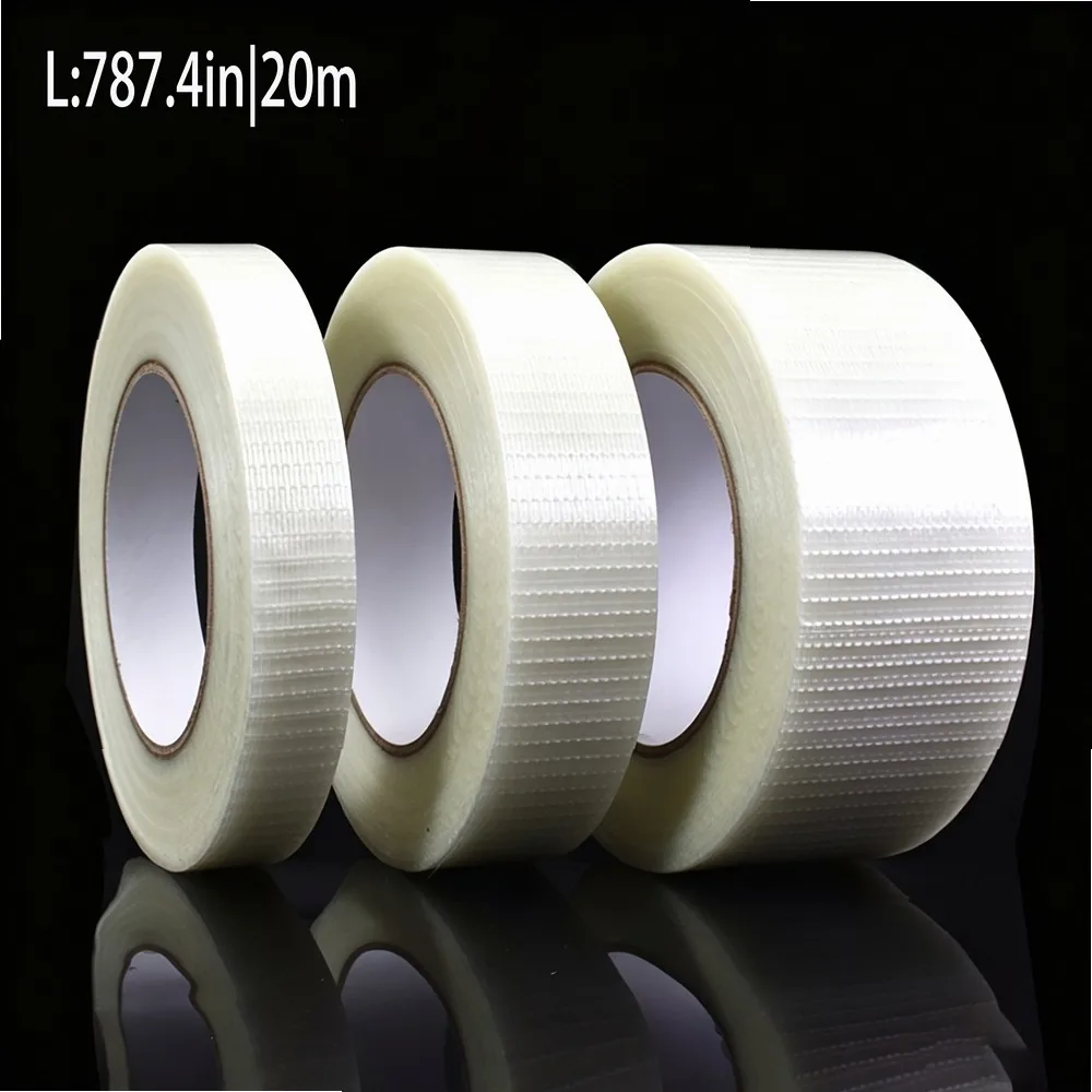 Fiberglass Filament Tape 787.4in Heavy Duty Strapping Tape, High Strength Cross Weave Adhesive Tape for Packing, Box