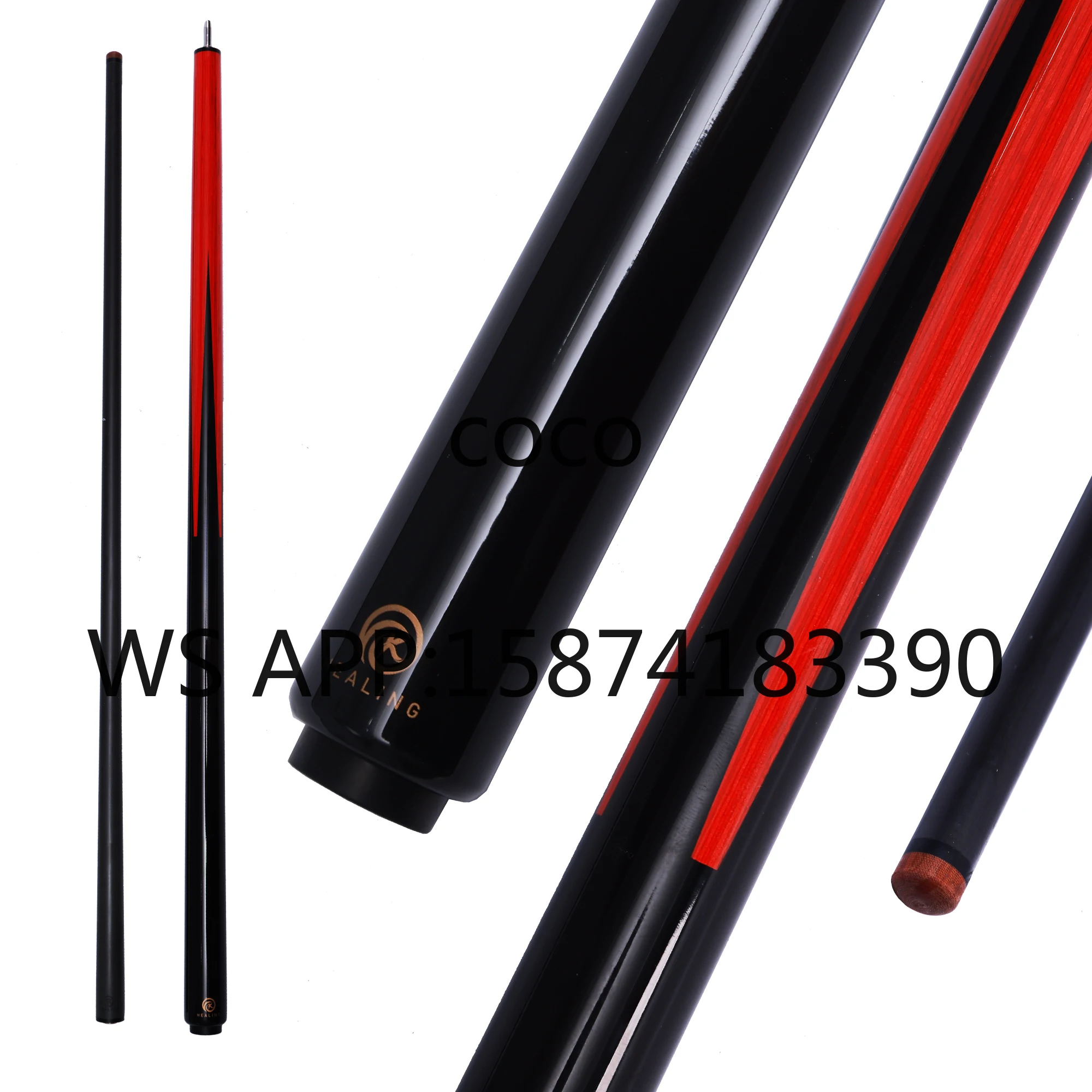Uni-Loc Quick Release Snooker Cue, Durable Carbon Fiber Cue with 12.9mm Premium Tip for Game Play