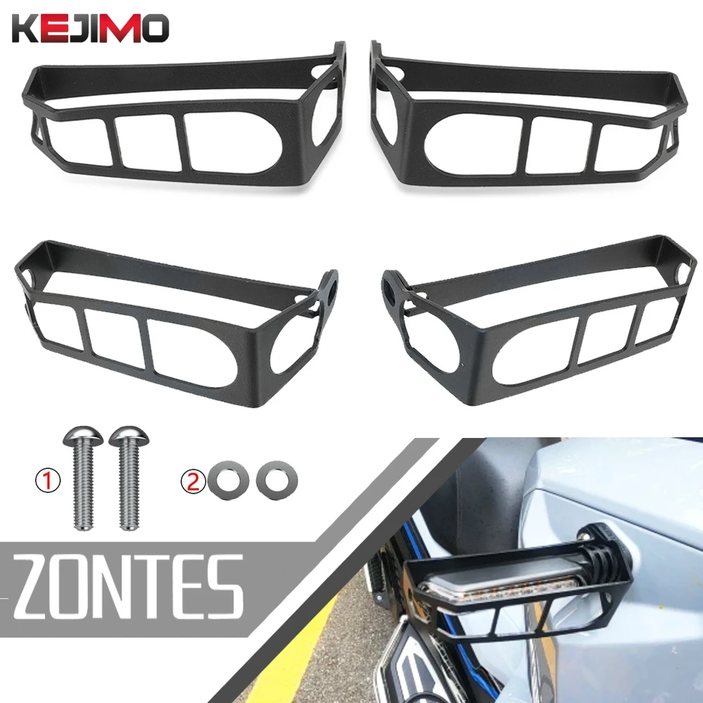 

Aluminum 368G 2025 2026 Before and after Turn signal light protection Cover Motorcycle Accessorie For ZONTES 368G 703R 501G 2024