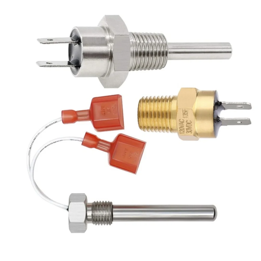 For Pentair for Compatible 3 Piece Temperature Sensor Kit for Pool and Spa Heaters Includes High Limit Sensor Thermostat