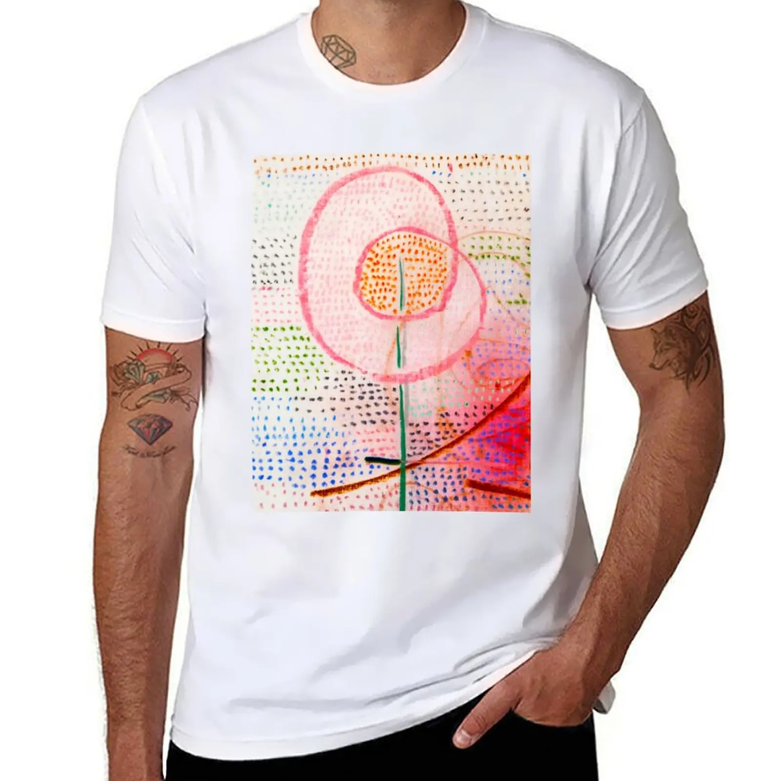 PAUL KLEE HD - Blossoming (1934) flower floral T-Shirt t shirt for man t shirt custom print T-Shirt