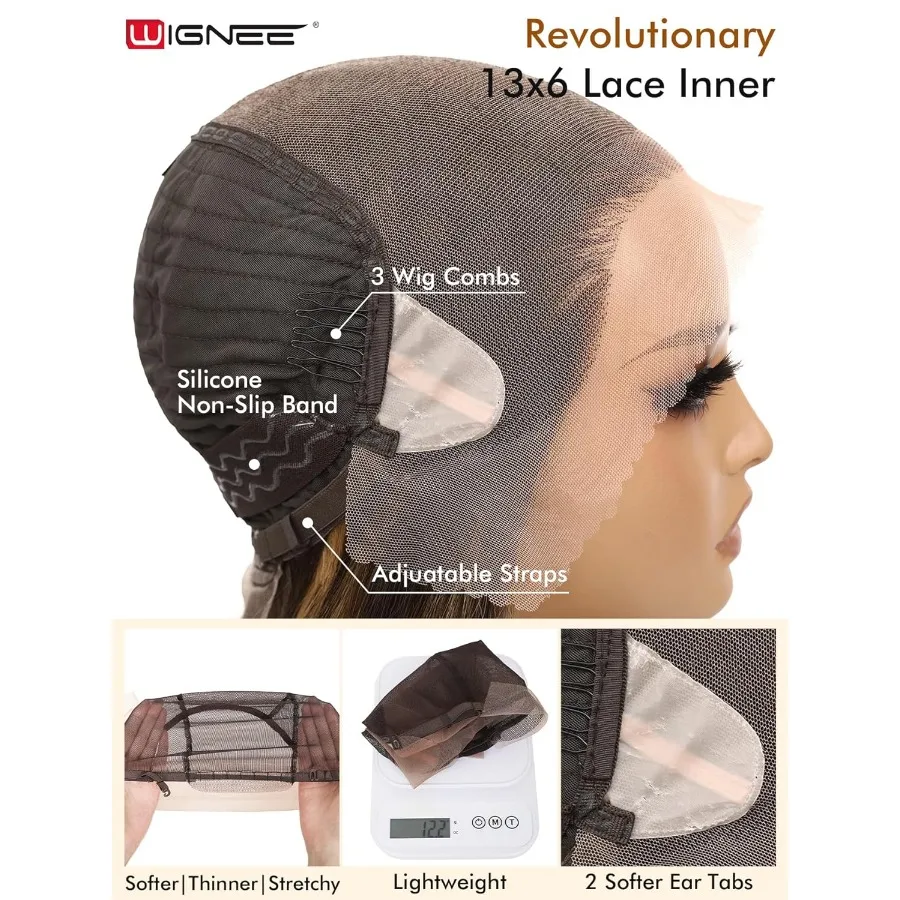 شعر مستعار اصطناعي 13x6 باروكة أمامية من الدانتيل 28 شعر مستعار طويل مستقيم أسود طبيعي كانيكالون فوتورا بيروكات صناعية للنساء السود PrePluc