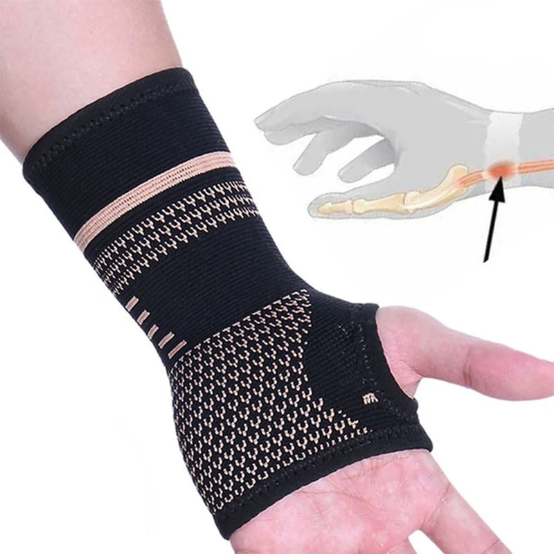 1 Stück Hebe-Handgelenkschlaufen, professionelles Armband, Sport-Kompressions-Handgelenkschutz, Arthritis-Brace-Ärmel – Detail 7