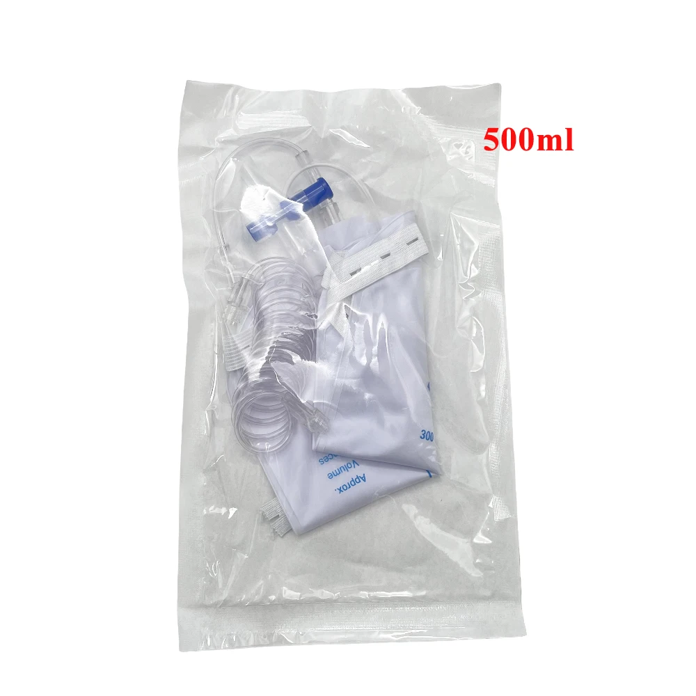 1PCS Pet Urine Collection Bag 150/300/500ml Disposable Luer Connector with Fix Strap Extension Tube Vet Dog Cat Urine Storage Ba view 3