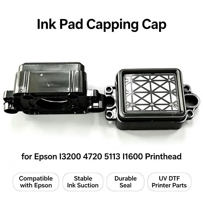 2pcs Capping Station Ink Pad Cap Compatible with Epson I3200 4720 5113 I1600 Printhead, UV DTF Printer Replacement Spare Parts