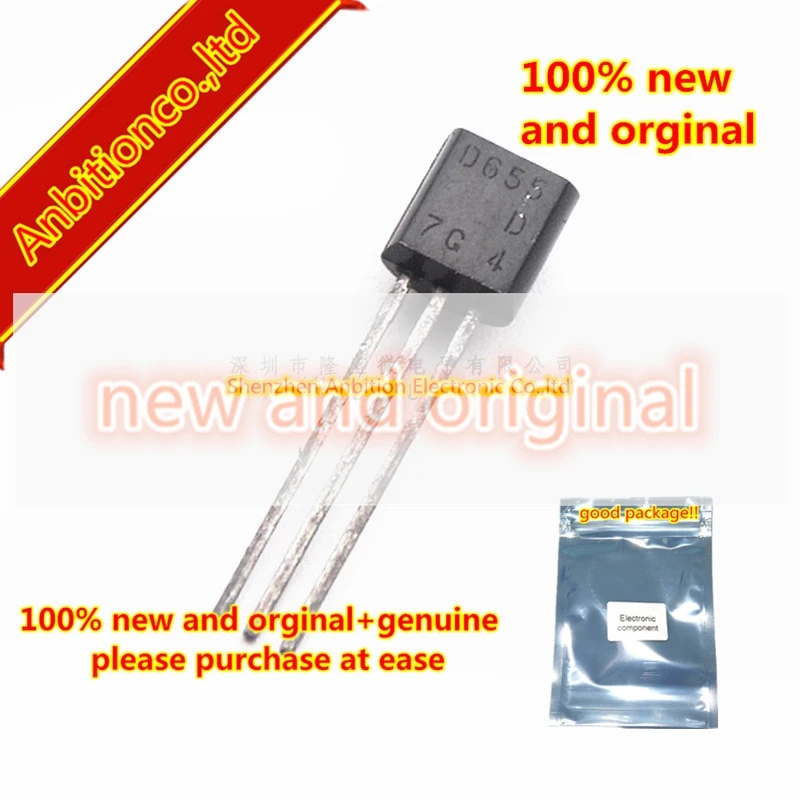 

10pcs 100% new and orginal TO-92 D655 2SD655 MOS NPN Silicon NPN Epitaxial in stock