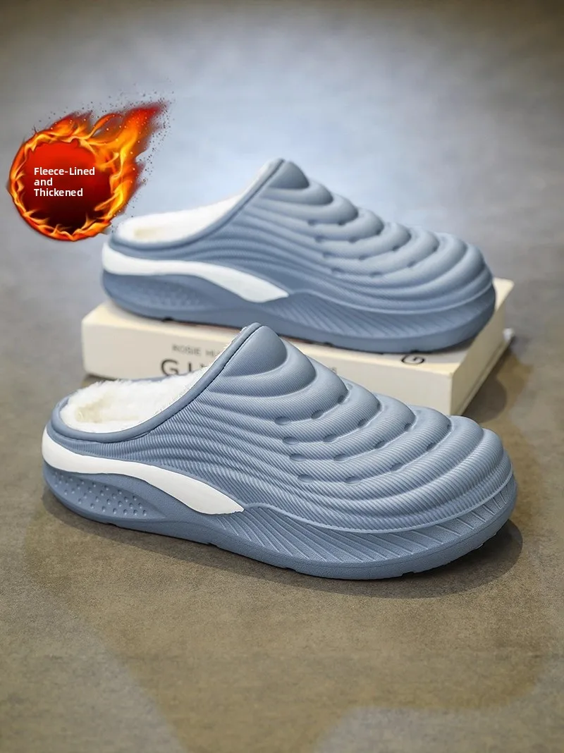 

Мужские хлопковые тапочки Thi Bot: теплые, для офиса, нескользящие, большие размеры, для улицы, удобные, из ЭВА