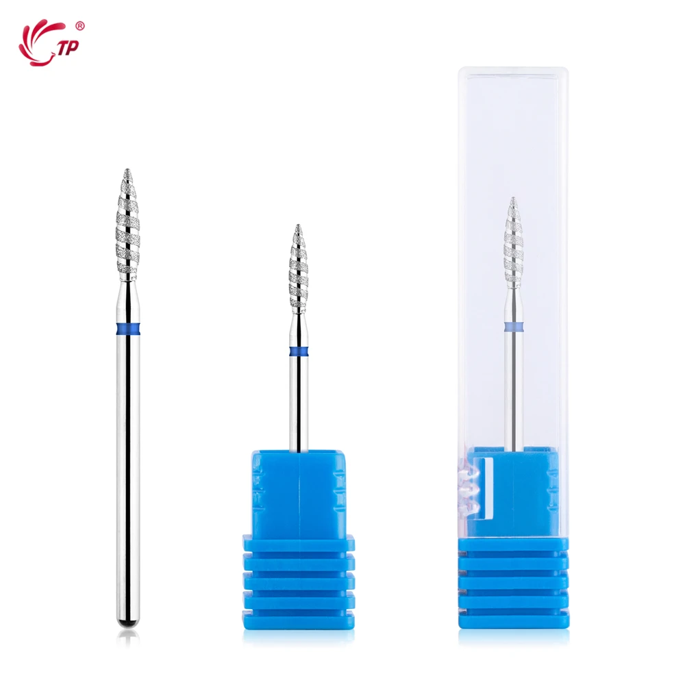 TP 5pcs/lot Flame Tornado Nail Drill Bits 3/32\