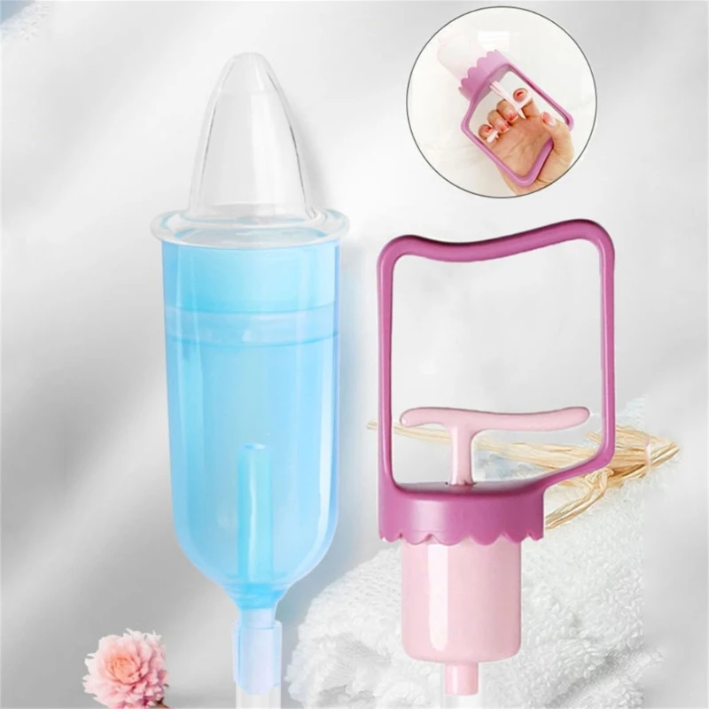 Easy to Use Baby Nasal Aspirator Powerful Hand Pump Baby Nose Sucker Nasal Aspirator for Baby Soft Silicone Nose Tip