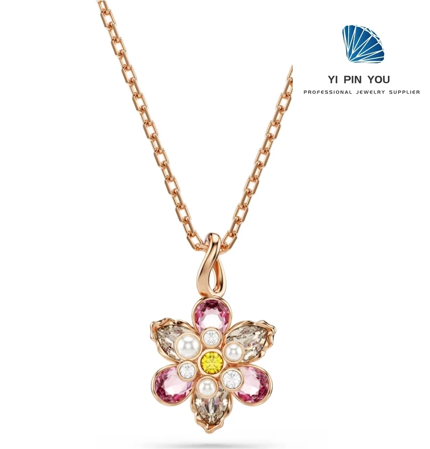 

High Quality High-end S925 Exquisite Luxury Romantic and Beautiful Zircon Pendant Necklace - Anniversary Gift