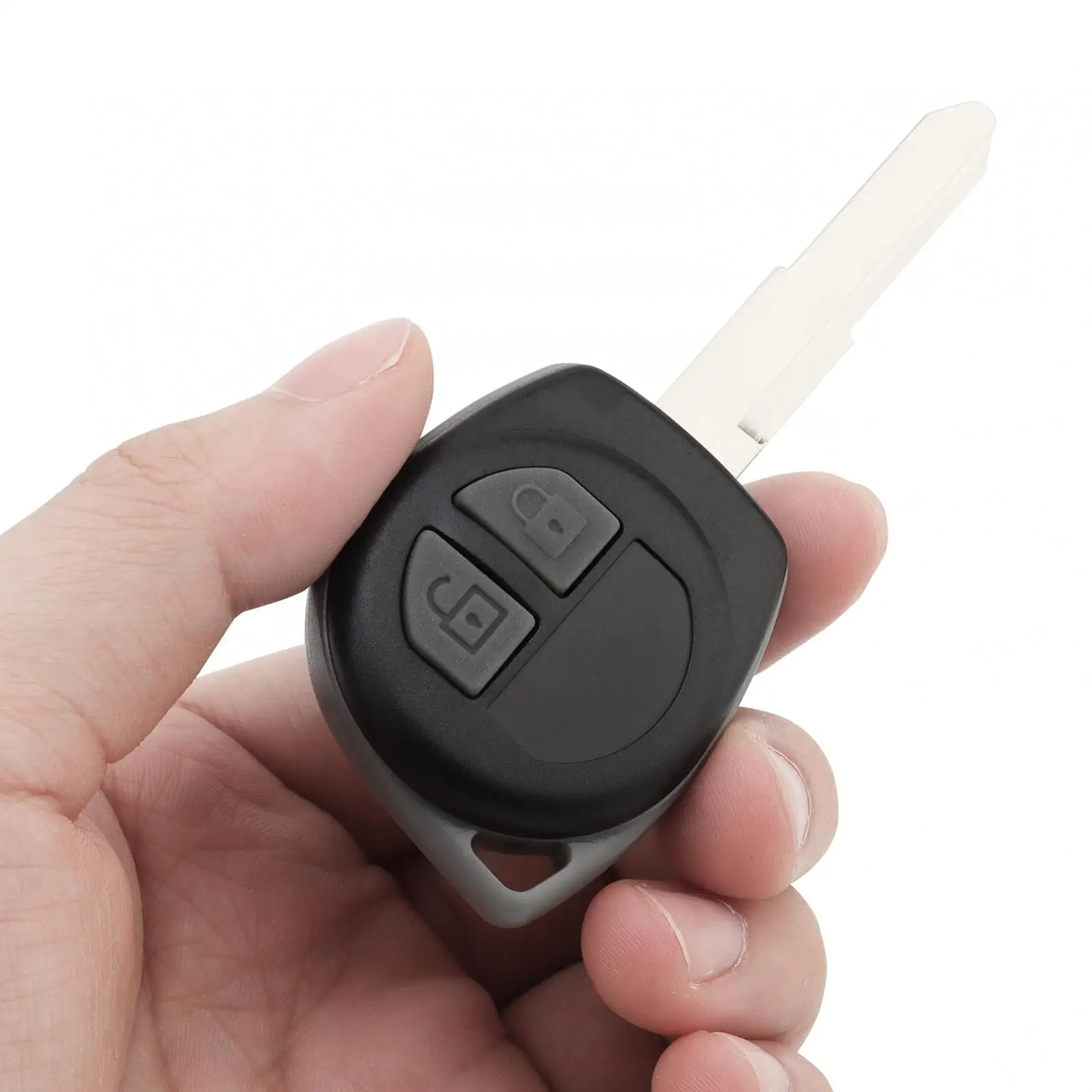 KBRTS-Clé télécommande de voiture à rabat non coupée sans clé, remplacement Fob, adaptée pour Suzuki Swift, puce ID46, lame HU87, approche, 433MHz, FSK, 2 boutons