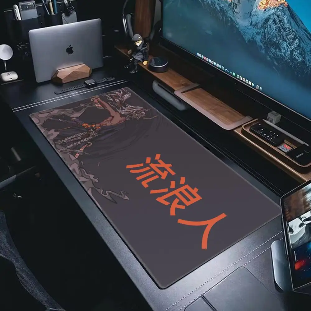 Black and White Mouse Pad 900x400 Gaming Laptop Mechanical Keyboard Japan Mousepad Large Mouse Mat Gamer Rug Desk Carpet Office