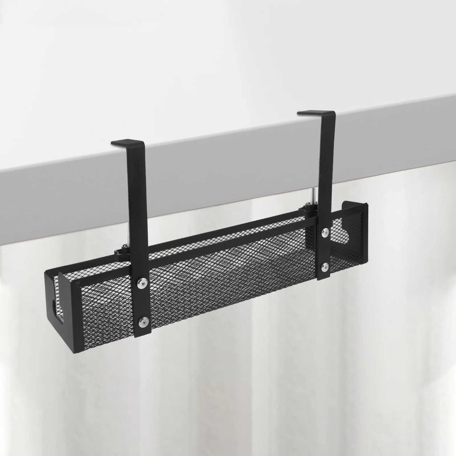 

Under Desk Cable Management Tray Metal Wire Cord Organizer No Drill Installation Cord Managing Bracket Under Table Storage Rack