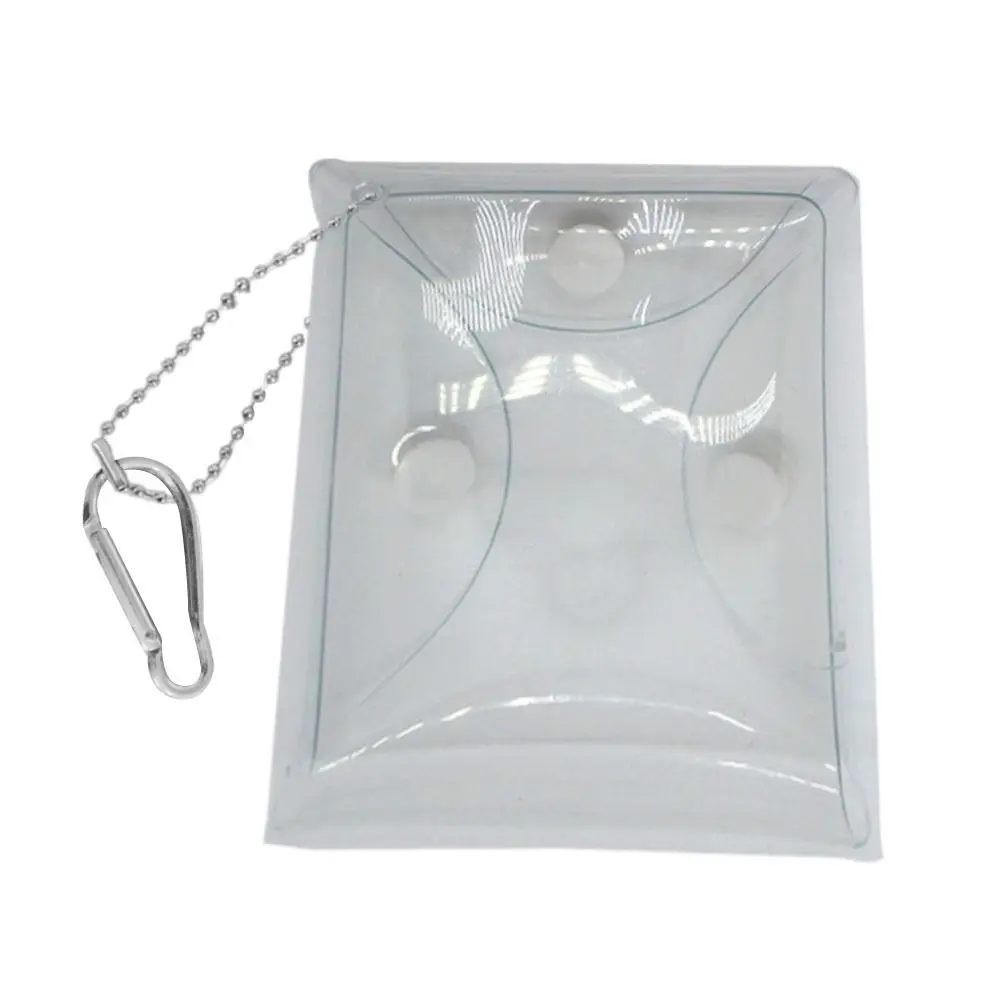 

Mini Doll Display Bag Transparent Coin Purse Keychain Pendant Square Pouch Organizer Key Lipstick Earphone Storage Bag