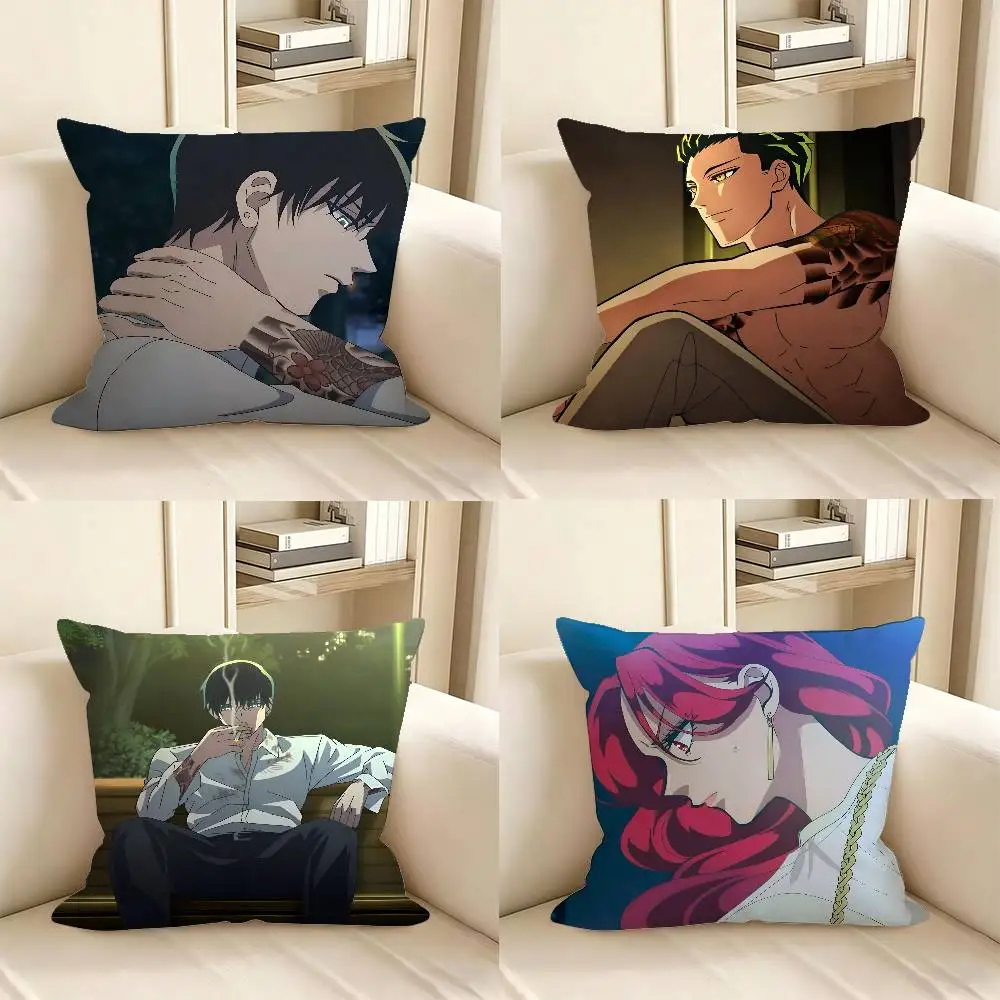 1pc Anime Yakuza Fiance Pillow Case Fashion Square Pillowcase Bedroom Sofa Room Ins Decoration Leisure