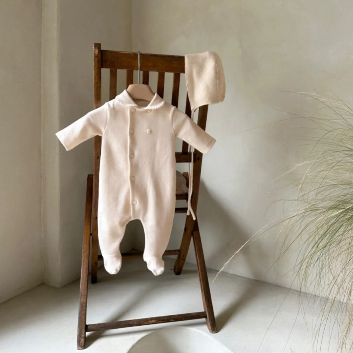 Spring Baby Long Sleeve Lapel Romper Cotton Infant Boy Girl Solid Casual Jumpsuit Newborn Toddler Clothes 0-24M 1-8 Years
