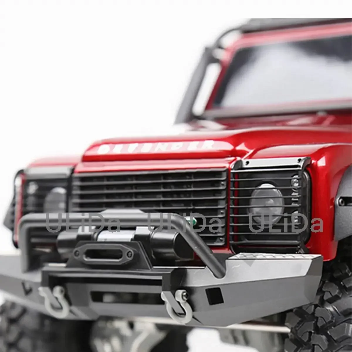 2Pcs 1:10 Front Guard Headlight Grille Toy Aluminium Alloy Light RC Car Parts Protective Crawler Simulation Replacement For TRX4