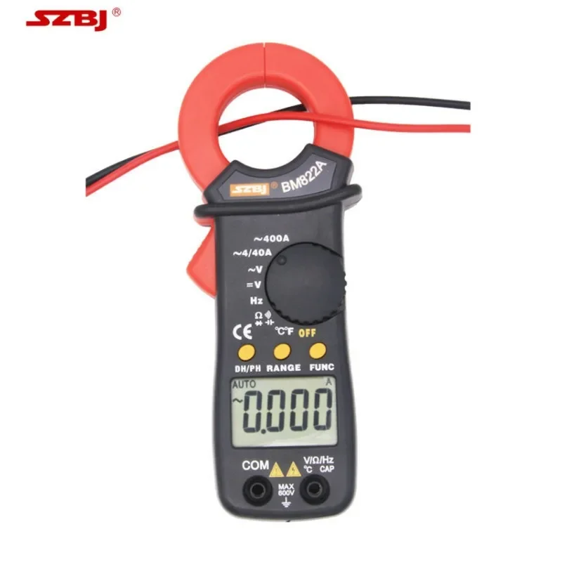 BM822A New Design Mini Smart Automatic Clamp Multimeter AC Leakage Current Digital Clamp Meter