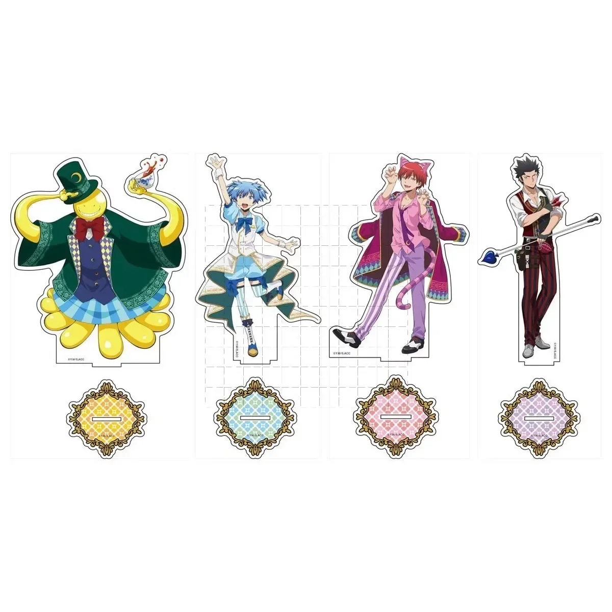 Game Korosensei Shiota Nagisa Akabane Karuma Karasuma Tadaomi Acrylic Stand Doll Anime Figure Model Plate Cosplay Toy for Gift