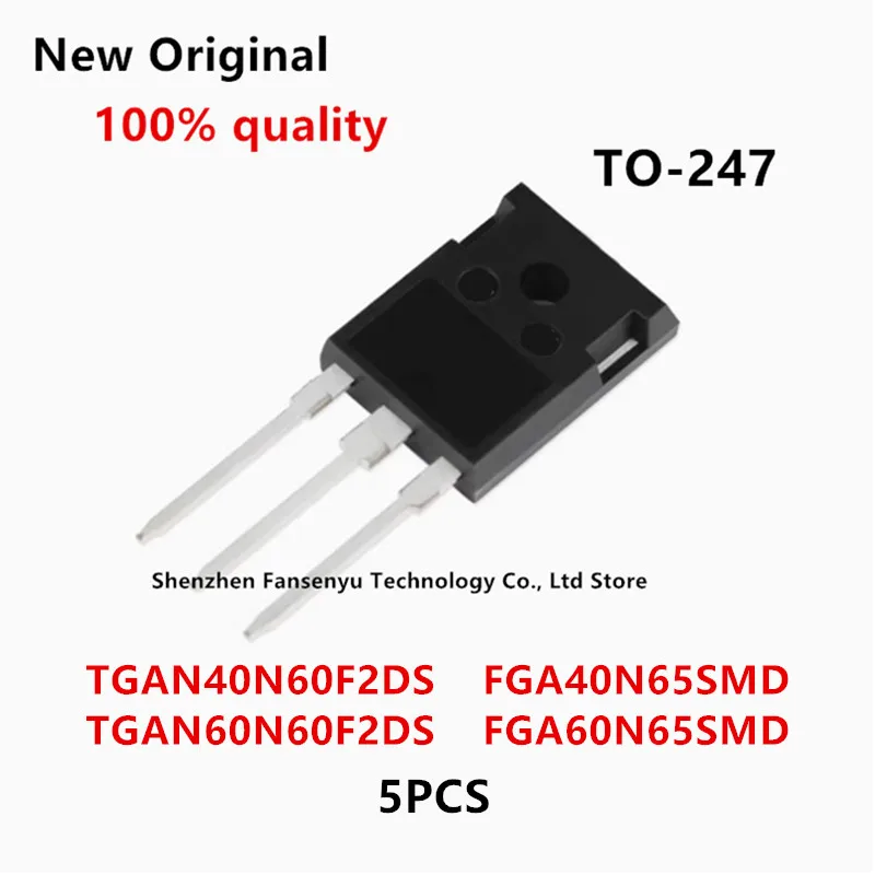 

(5piece)100% New TGAN40N60F2DS TGAN60N60F2DS FGA40N65SMD FGA60N65SMD 40N60F2DS 60N60F2DS FGA40N65 FGA60N65 TO-3P Chipset