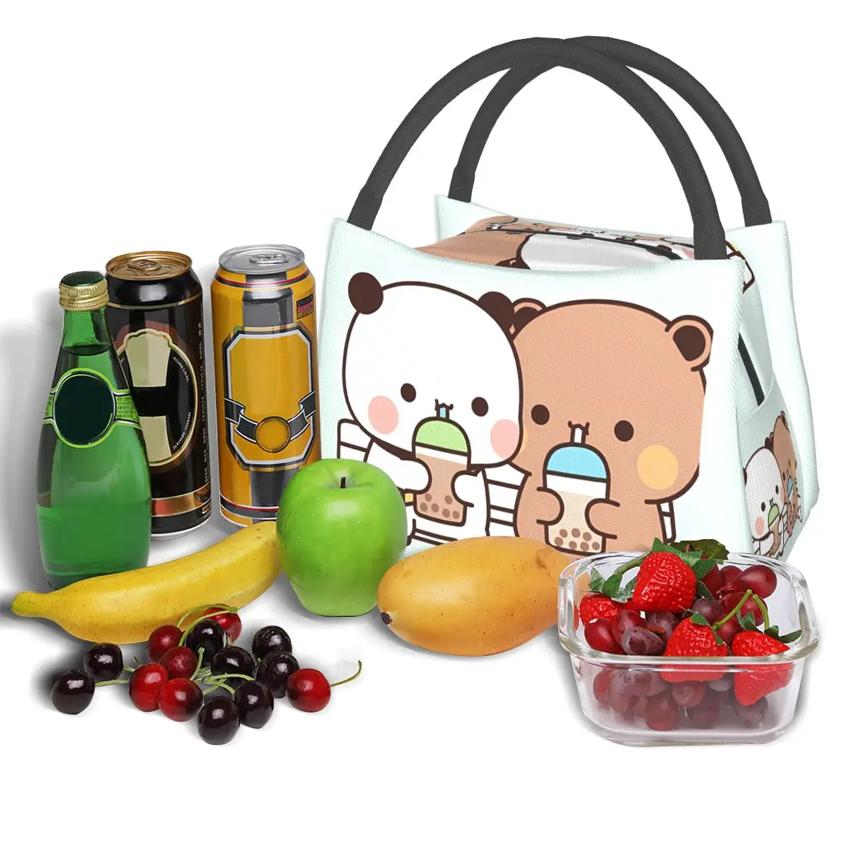 Bubu And Dudu Lunch Bag Cartoon Cute Fashion Lunch Box Office Portable Zipper Thermal Lunch Bags Designer Cooler Bag