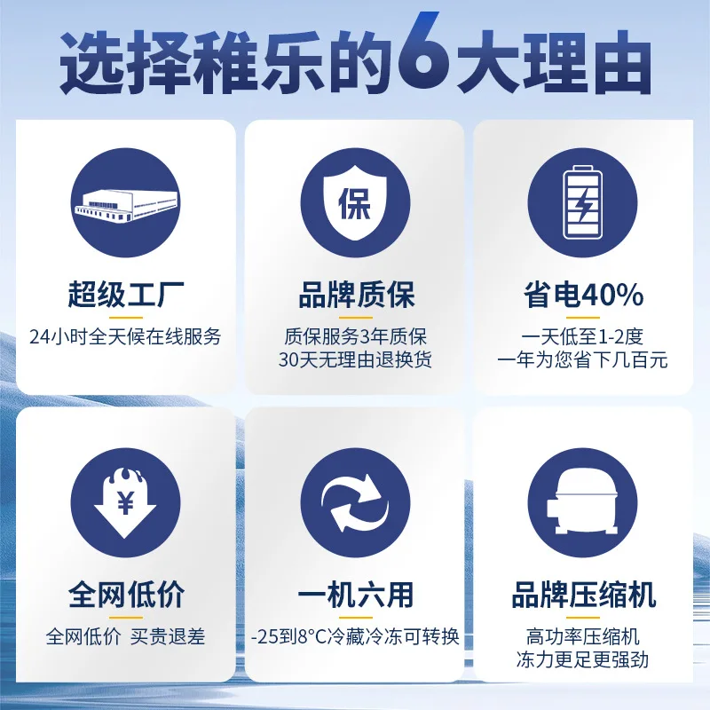 Customized. Refrigerated Display Cabinet Freezing Display Cabinet Transparent Glass Cabinet Commercial Supermarket Freezer