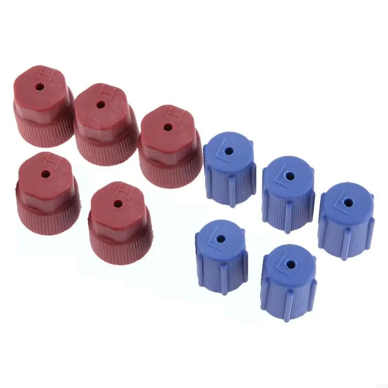 R9cd 10 peças sistemas ar condicionado, conjunto tampas portas carregamento para r134a 13mm 16mm