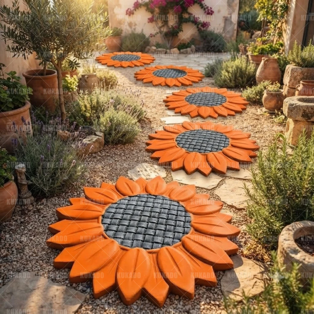 3D Printed Sunflower Concrete  - đánh giá và giá 3D Printing Templates Free