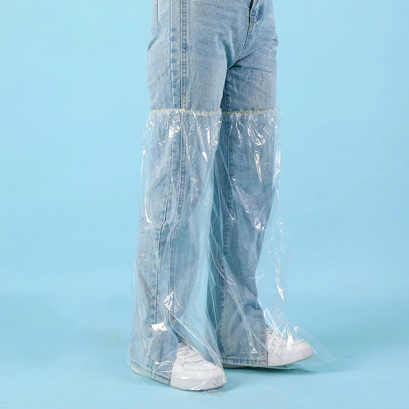 Cubiertas desechables de plástico grueso para zapatos de lluvia, impermeables y duraderas, prevención de contaminación, 1 unidad