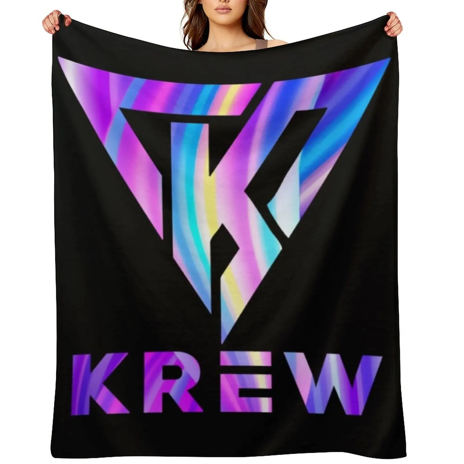 

Funneh And The Krew T-ShirtKrew Logo Fresh Throw Blanket Decorative Sofa Beach Bed linens Decoratives Blankets