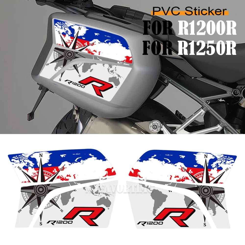 R1200R R1250R Motorcycle Trunk Luggage Panniers Cases Protector Stickers Decals For BMW R 1200 1250 R R1200 R1250