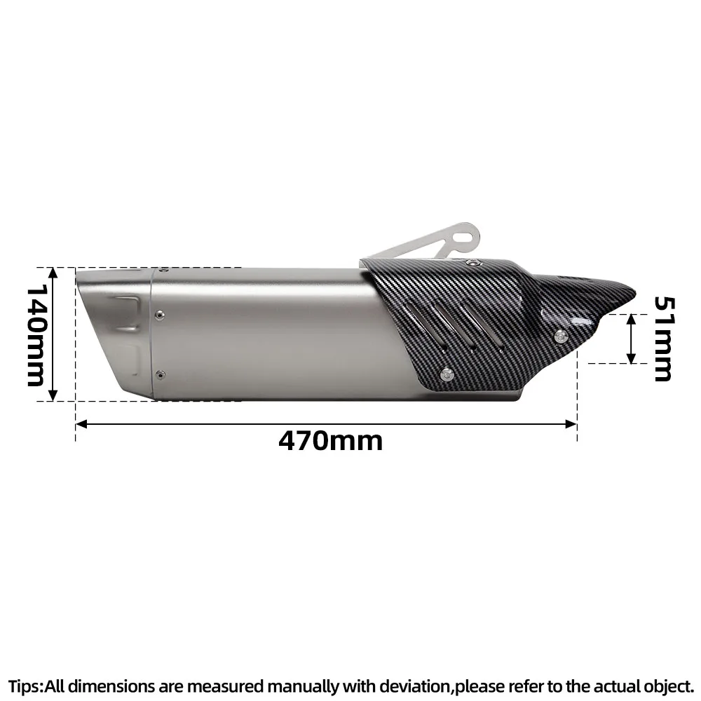 For BMW C400 C400X C400GT 2018-2020 C600 Sport C650 GT 2010-2015 Motorcycle Exhaust Slip on Line Escape Middle Pipe Ak Muffler