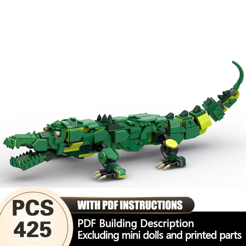 

Creators Animal Series Model MOC Building Bricks Crocodile Modular Technology Gifts Holiday Assemble Children Toys Suit