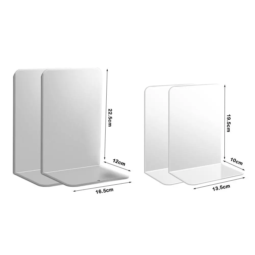 2 قطعة مجموعة كاندي اللون الدفتين شفافة الاكريليك كبير بلون أصحاب الكتب قوي البلاستيك PP عدم الانزلاق سطح المكتب حامل كتب #6