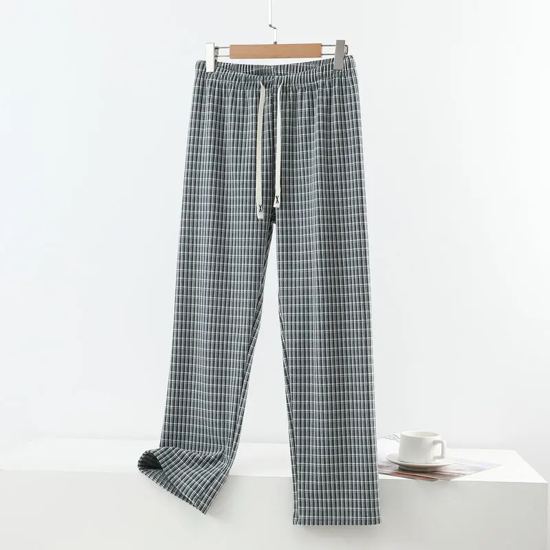 منقوشة السراويل ربيع الخريف ملابس خاصة للنوم السراويل بيجامة قيعان جديد فضفاض Homewear بنطلون لينة المرأة المنزل السراويل