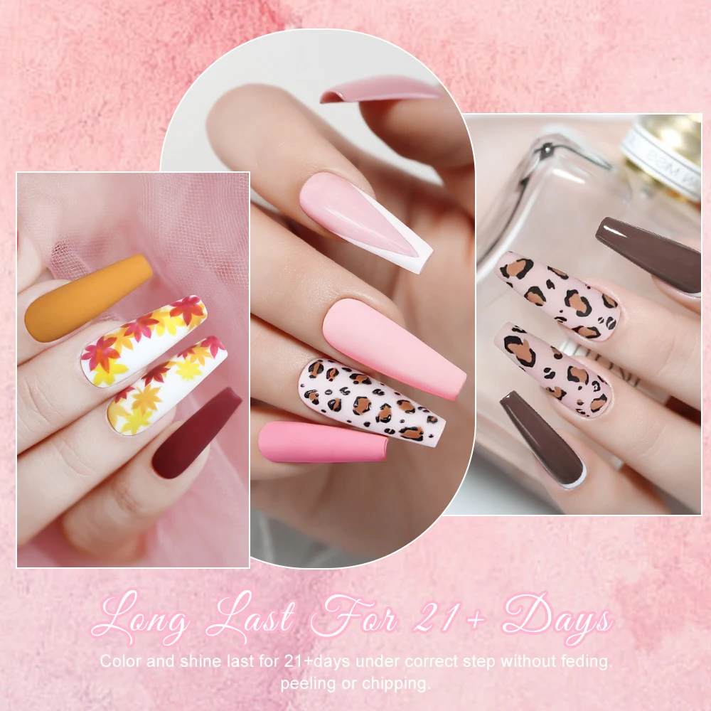 Arte Clavo Macaron Color Gel Polish Set - 180 tonos de moda Fórmula duradera resistente a las astillas para manicura profesional en el hogar