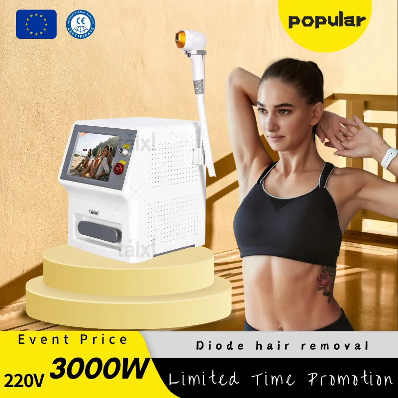 

Высококачественный диодный лазерный аппарат для удаления волос, 3 длины волны 755 1064 808 нм, лазерный лед, платина, постоянное безболезненное удаление волос 7