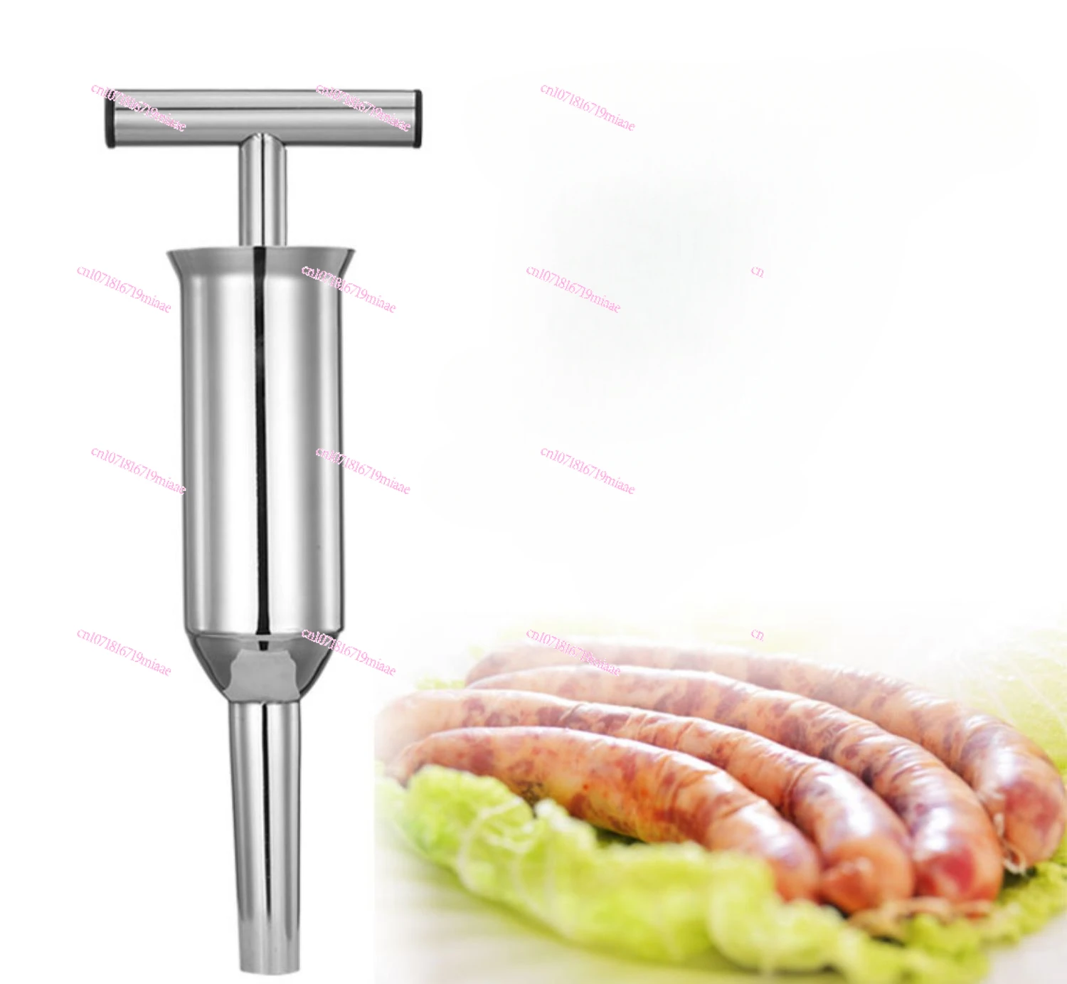 

Household manual sausage filling device 304 stainless steel hand pressure enema machine hand push