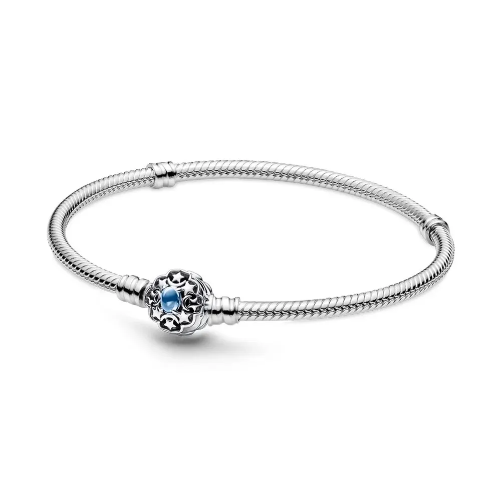 925 Sterling Silver Mouse Bracelet Sparkling Pumpkin Cart Bracelet Heart Fit Original Bracelet Castle Charm Women Jewelry Gift