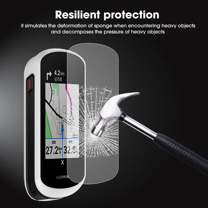 Protector de pantalla de vidrio templado para Garmin Edge 1040 1030 820 830 520 530 130 Edge Explore 2 película protectora antiarañazos