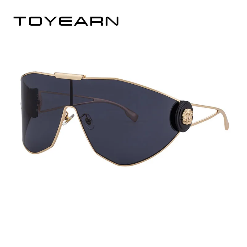 Oversized Conjoined Len Sunglasses Women For Men 2026 Vintage Luxury Brand Designer Sun Glasses Punk Big Frame Eye Glasses UV400