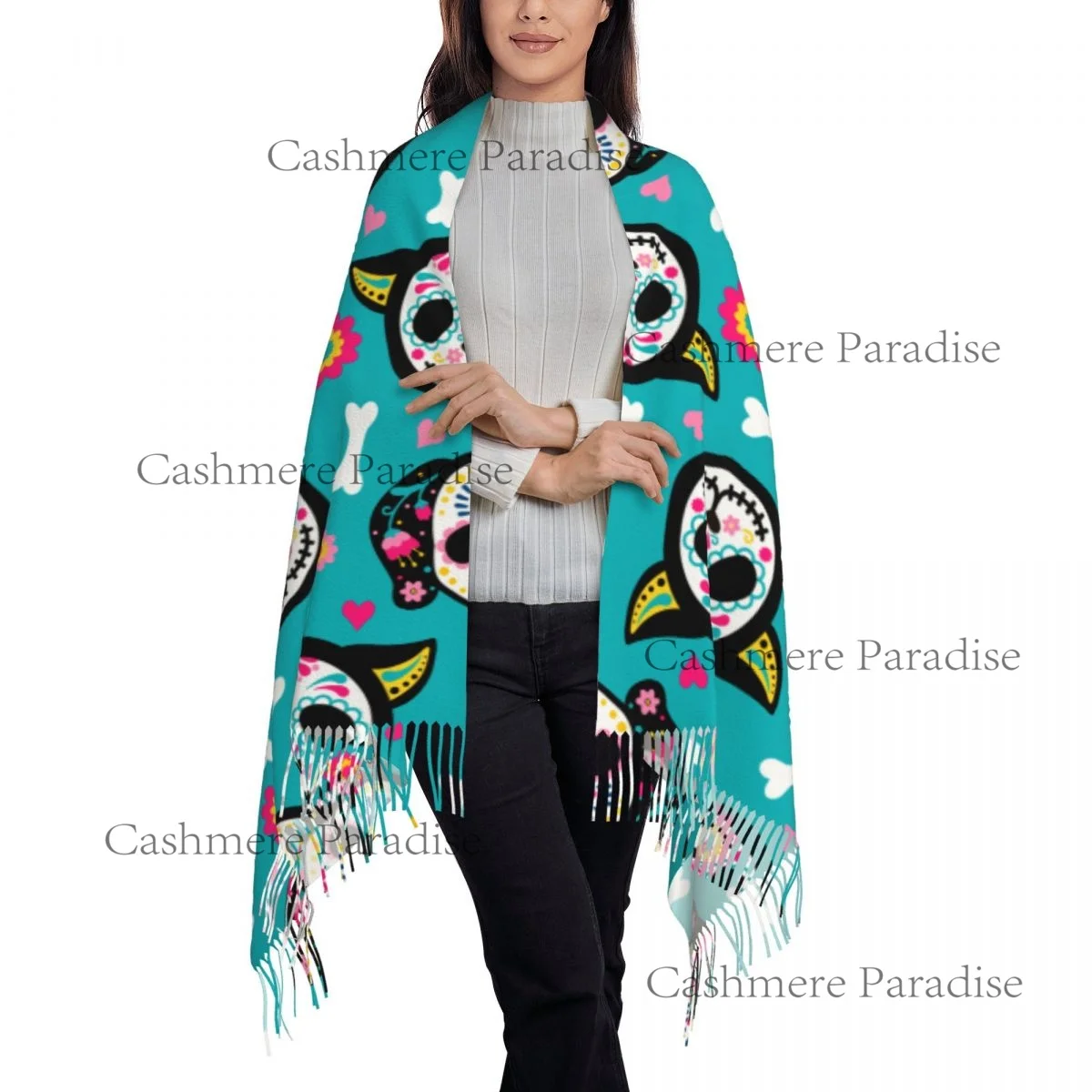 Sugar Skull Mexican Flower Shawls and Wraps for Evening Dresses Womens Shawls Wraps Dressy Shawls and Wraps