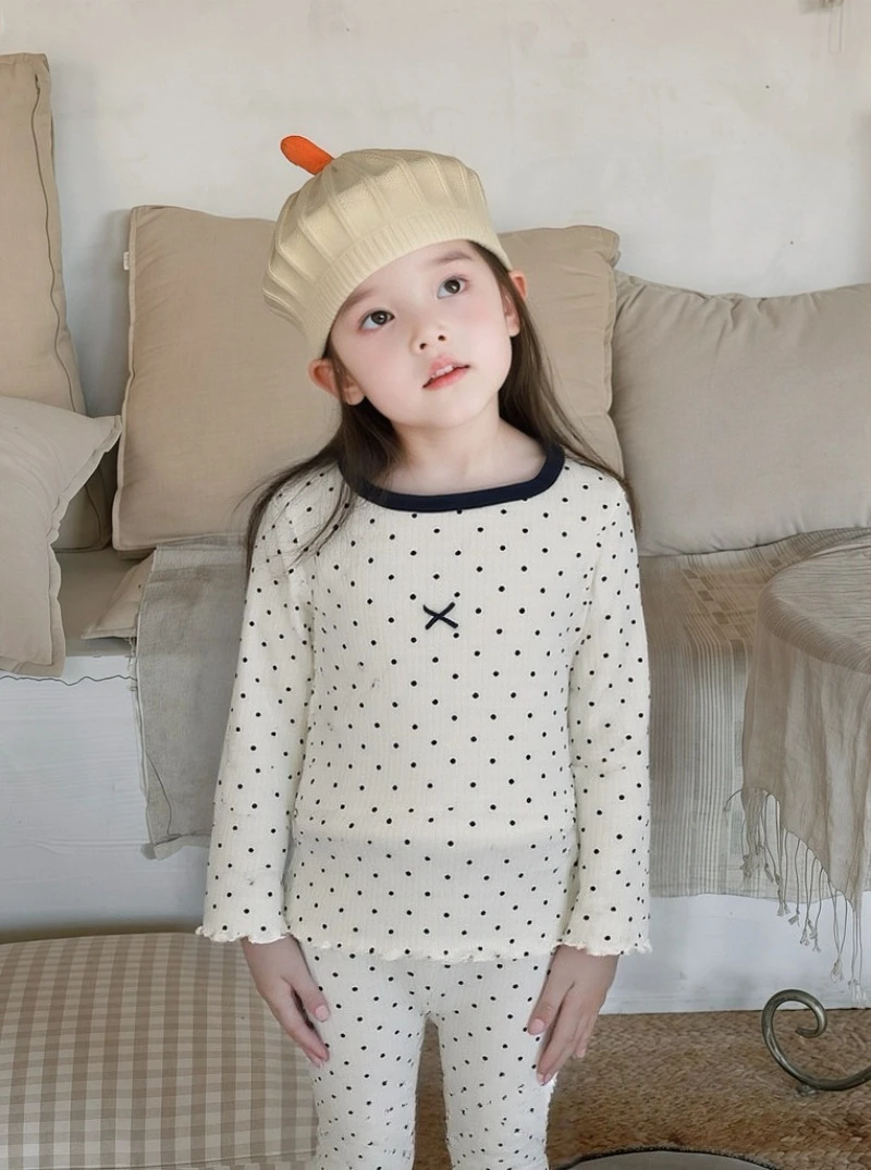 Girls High Quality Cashmere Imitation Home Clothes New Spring Autumn Set Super Soft and High Elasticity Childrens Pajamas 2025