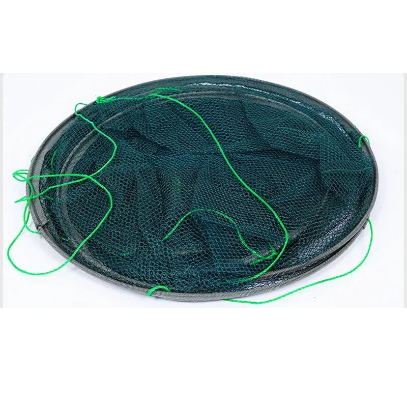 Square Folding Shrimp Cage Yellow Eel Cage Lobster Net Lantern Net Fishing Net Small Polygon Fishing Net image 3