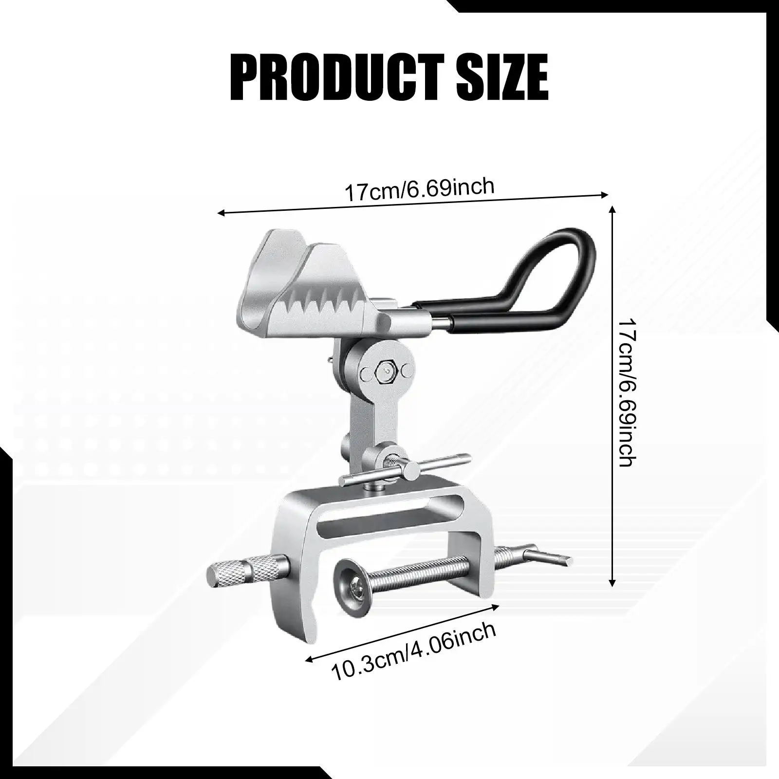 Versatile, Non-slip Fishing Rod Holder for Boats, with Large Clamp And Adjustable Mount for Edging, Lines, And More.