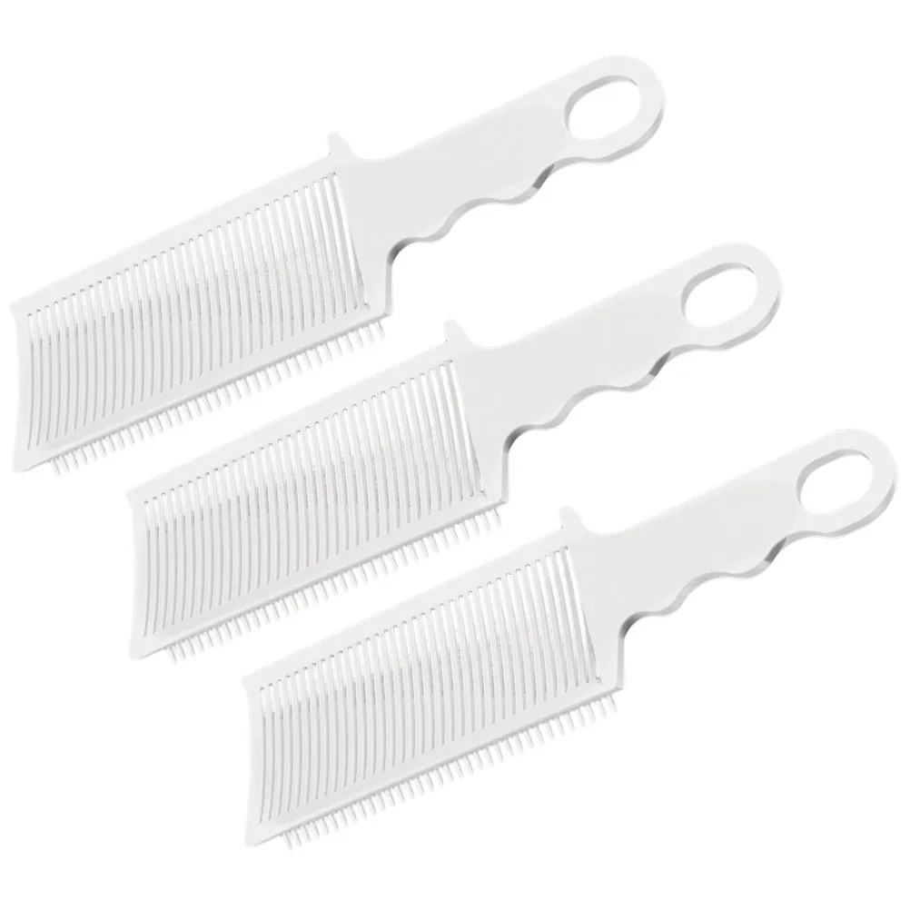 3Pcs Safety Hairdressing Comb Lightweight ABS Hair Styling Tool Multipurpose Barber Cutting Comb for Home Salon Beard