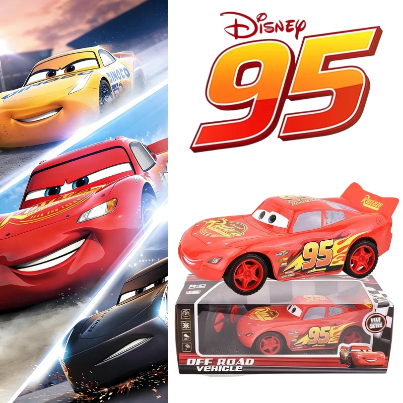 

2026 Disney Pixar Car3, электрическая игрушечная машинка с молнией McQueen, Человек-паук, четырехканальный автомобиль с дистанционным управлением, детская рождественская игрушка в подарок