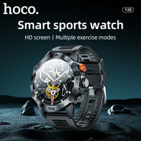 HOCO Y20 Smart Sports Watch For Phone Call Bluetooth Wristwatch Round Screen HD Display For Mobile Phone Message Push Receiving